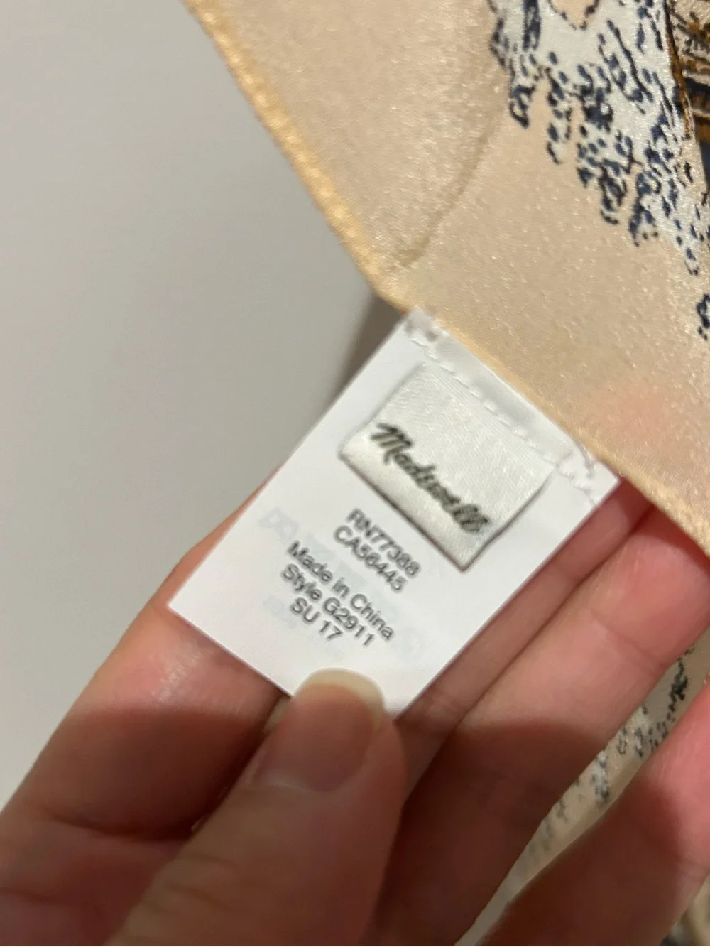 Madewell silk scarf
